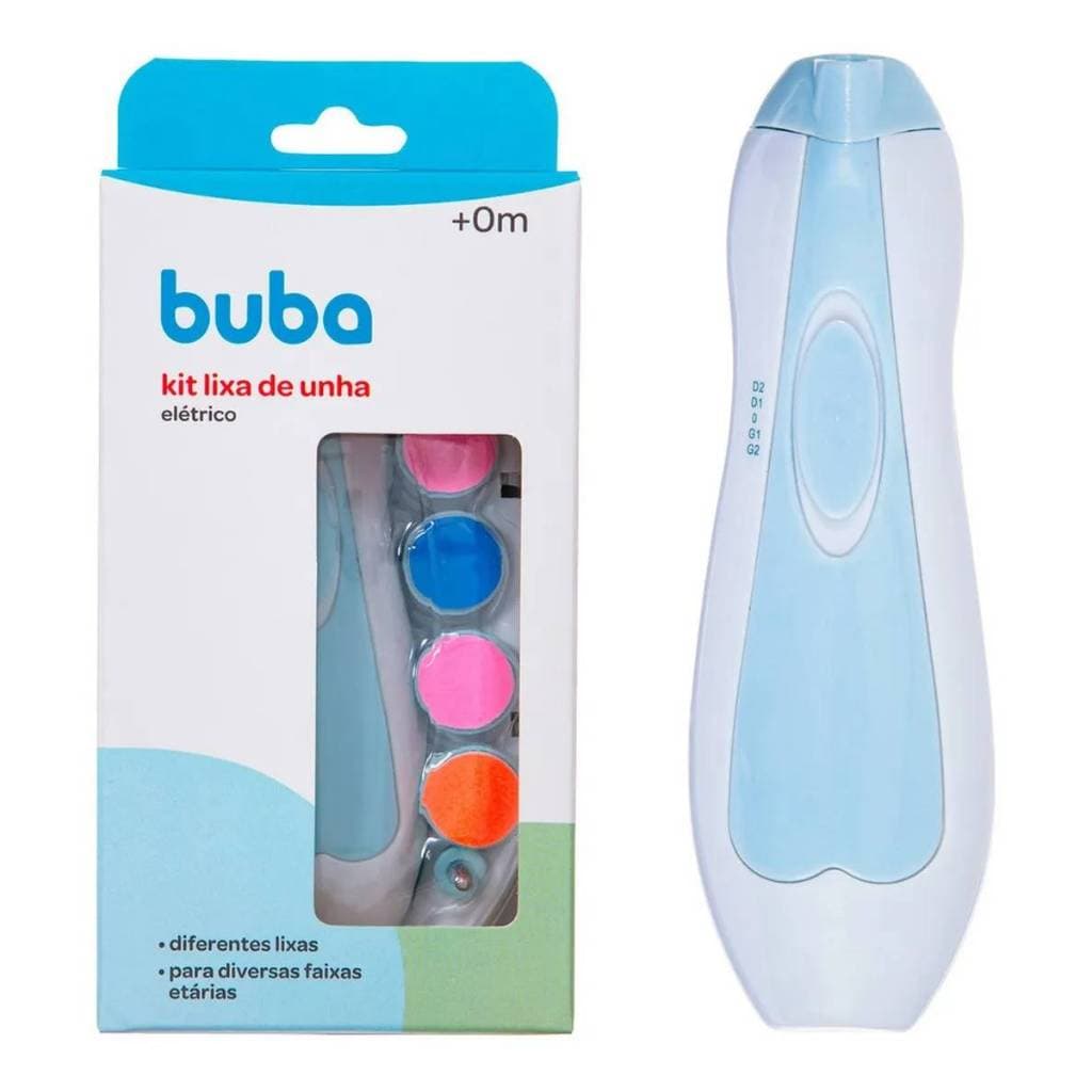 Kit Higiene Bebê Buba Lixa De Unha Elétrica Pilha