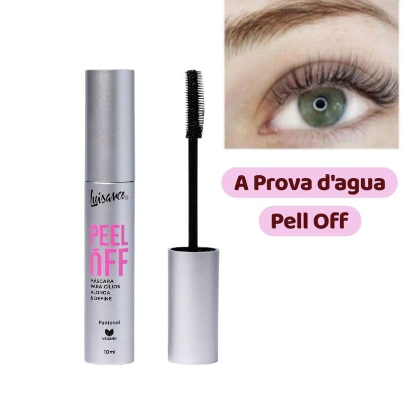 Mascara Rímel A Prova D'água Peel Off Alonga Define Cílios Maquiagem Feminina Rimel Luisance