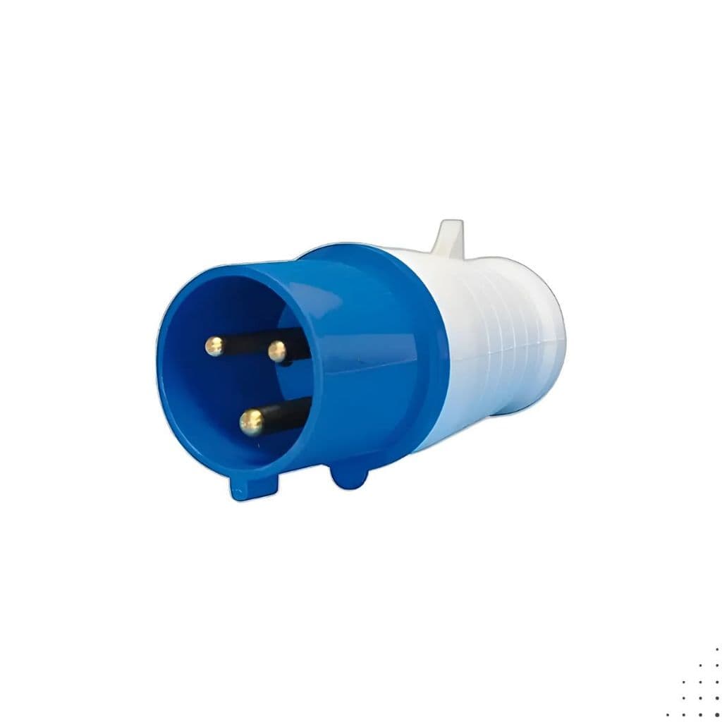 Plugue Industrial 2P+T 16A 6H AZ - MGI 013 JNG