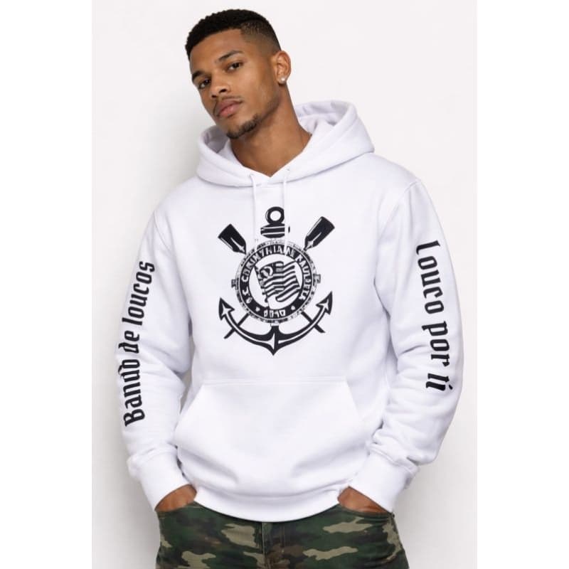 Moletom Casaco Blusa de frio Canguru bolso e capuz
