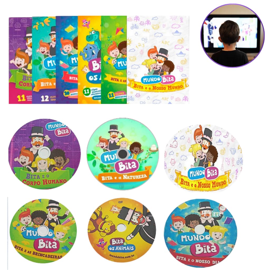 Coleção Mundo Bita - 6 Dvds Musical  Pronta Entrega