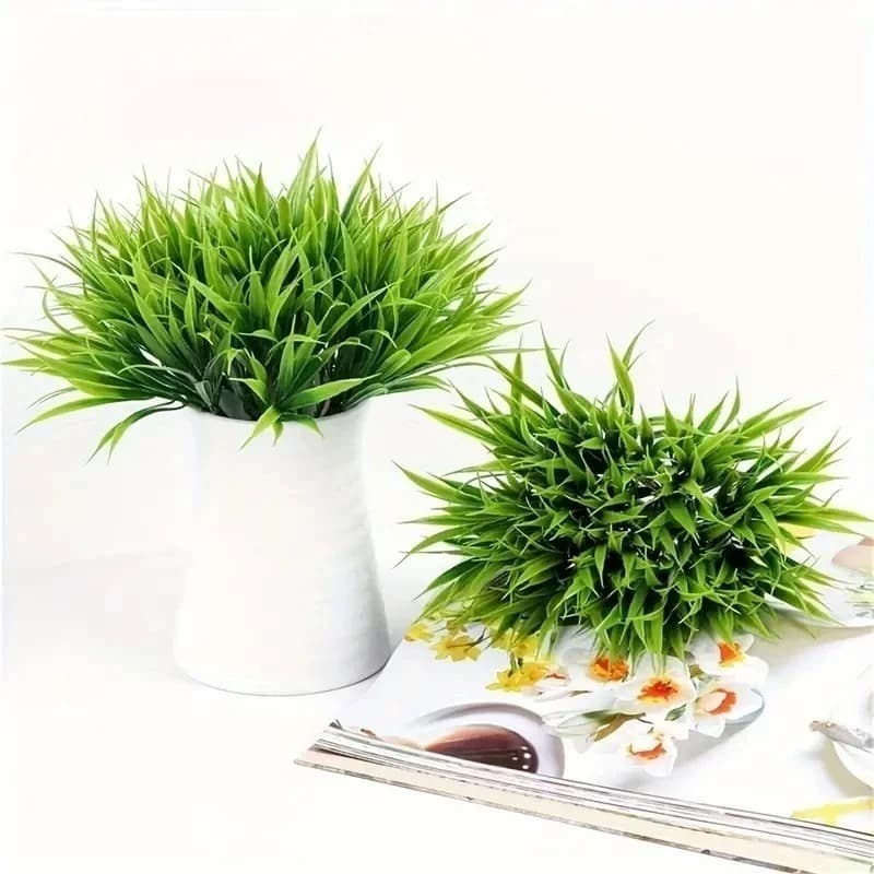 Buque De CapimFolhagem Artificial para Decoração - B - 4