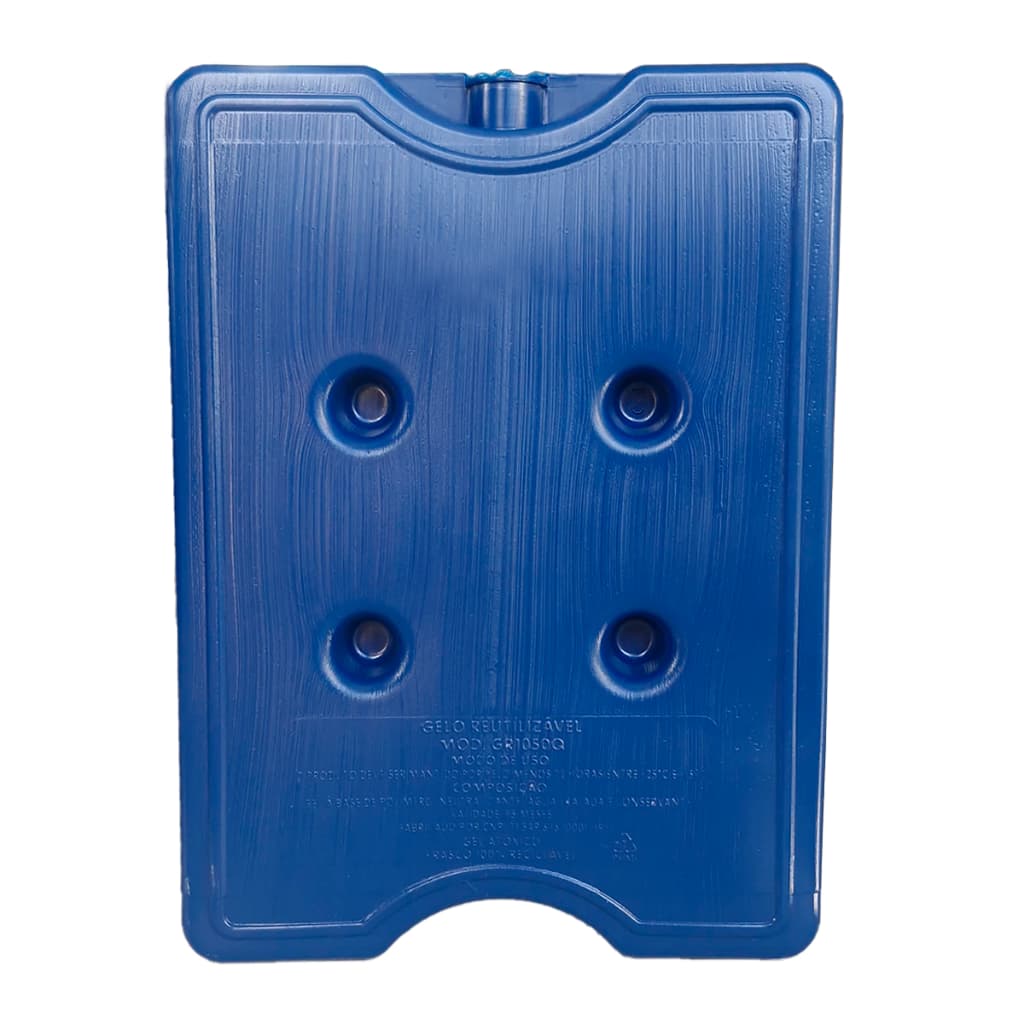 Gelo Reutilizável Rígido IcePack Cooler Caixa Térmica Alta Durabilidade Placa Gel Transporte Medicamento Portátil Azul
