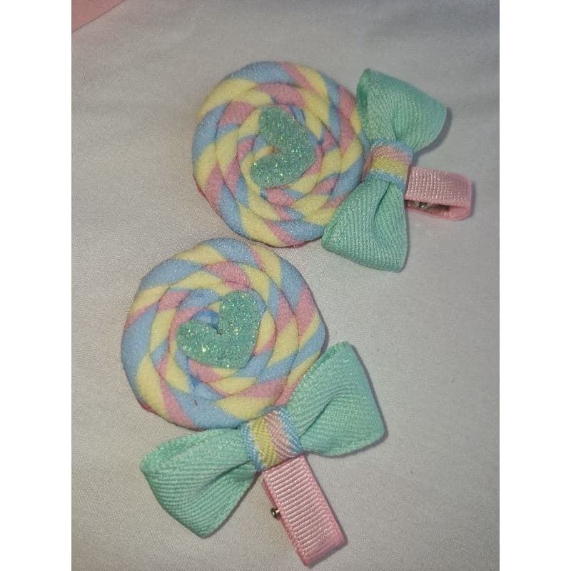Par de laço pirulito 🍭 🎀🫶
