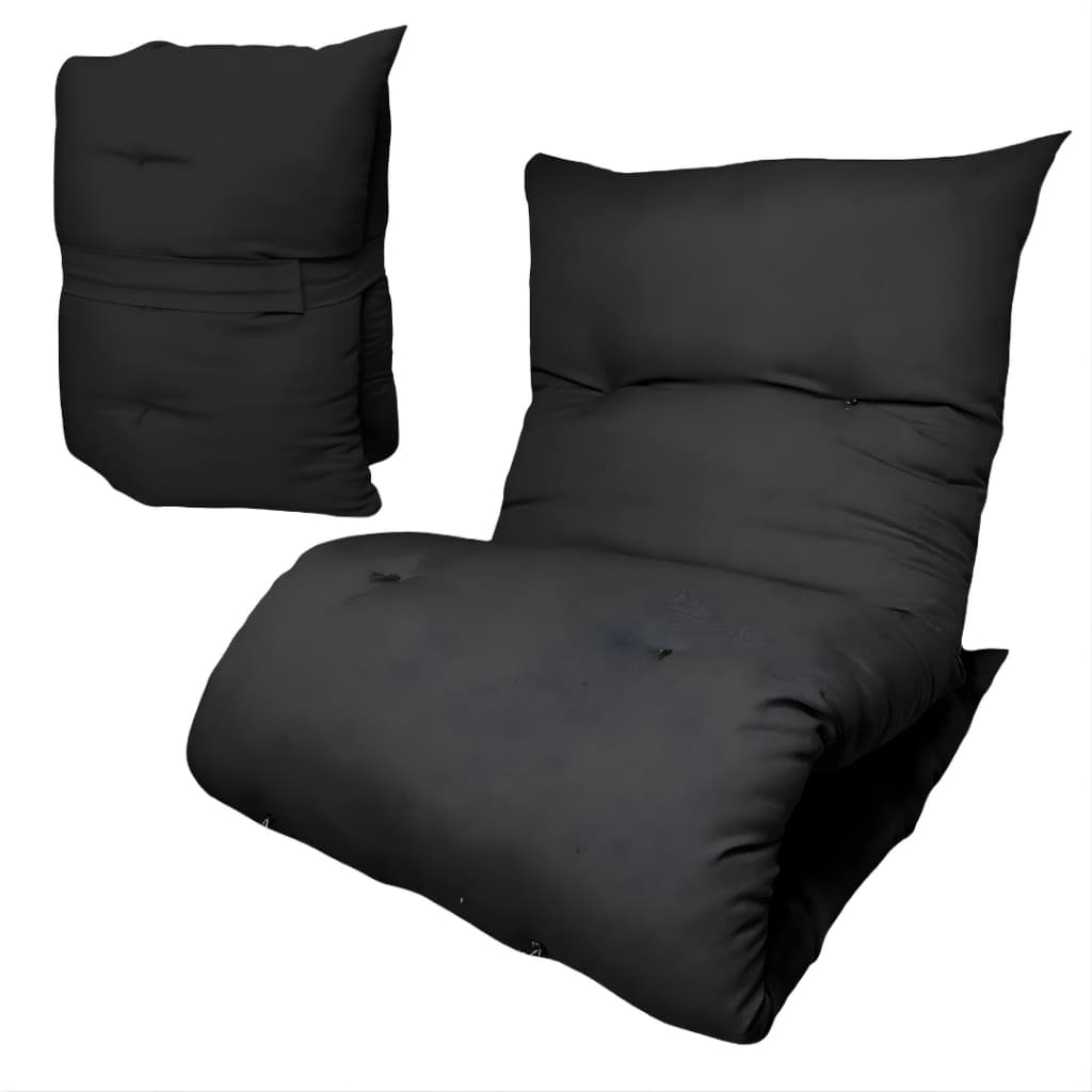 Colchonete Futon Dobrável Almofada Poltrona Portátil Solteiro Pallet Espreguiçadeira 170X60 CM