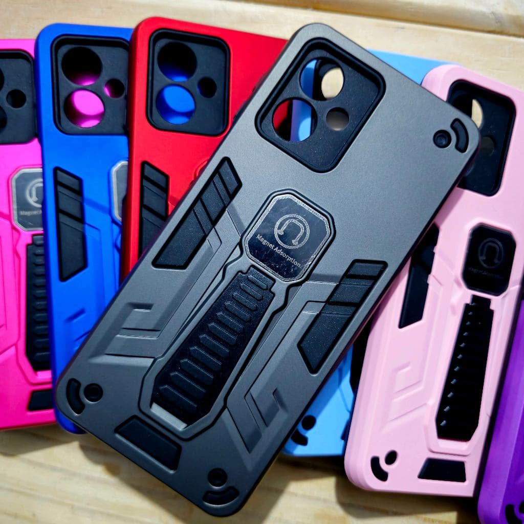 Capa Capinha Para Motorola Moto G54 / Moto G64 Anti impacto com suporte magnético e mesa