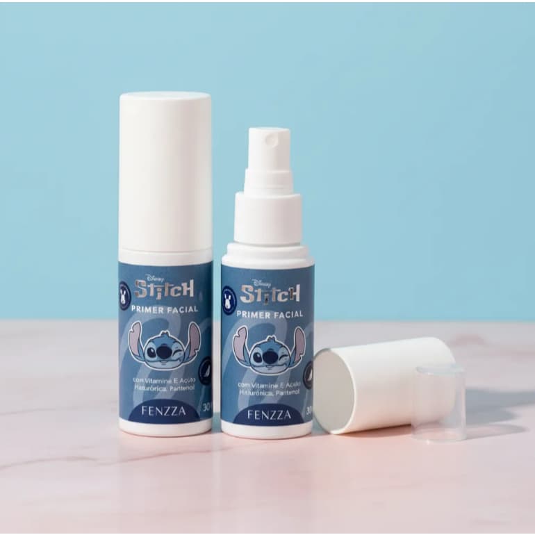 Primer Facial Stich Disney Fenzza 30 ml Com Vitamiana E, Ácido Hialurônico e Pantenol