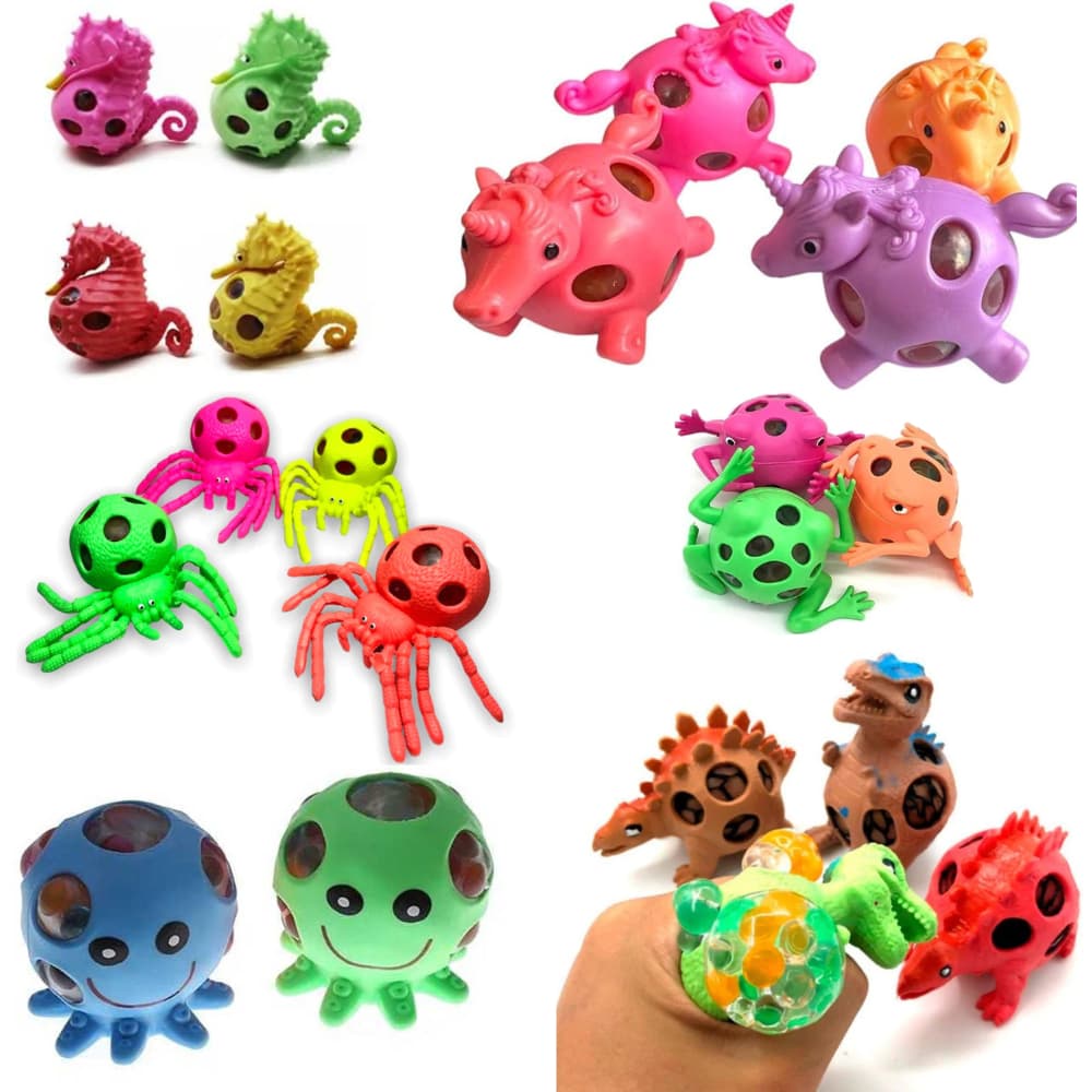 Com 2/3/4/6 squishy Brinquedo Infantil Anti Stresse de Apertar Alívio Pressão Squishy Bolas Em Formato Bichos Crianças