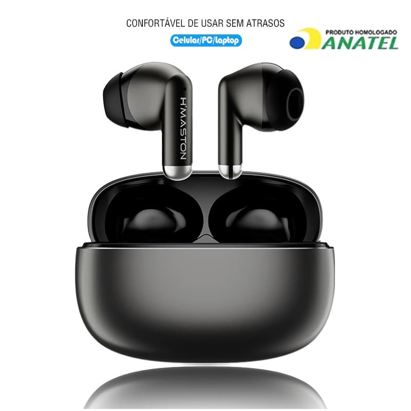 H'MASTON Sem fio Fone De Ouvido Bluetooth 5.4Wireless TWS Fones Som Estéreo original
