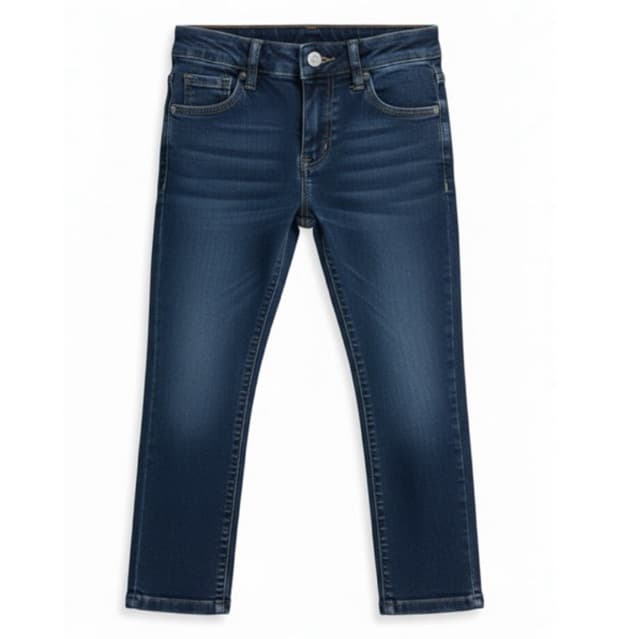 Calça Jeans Infantil Juvenil Masculina com Elastano ( Reta ) Azul Claro, Azul Escuro ou Preta