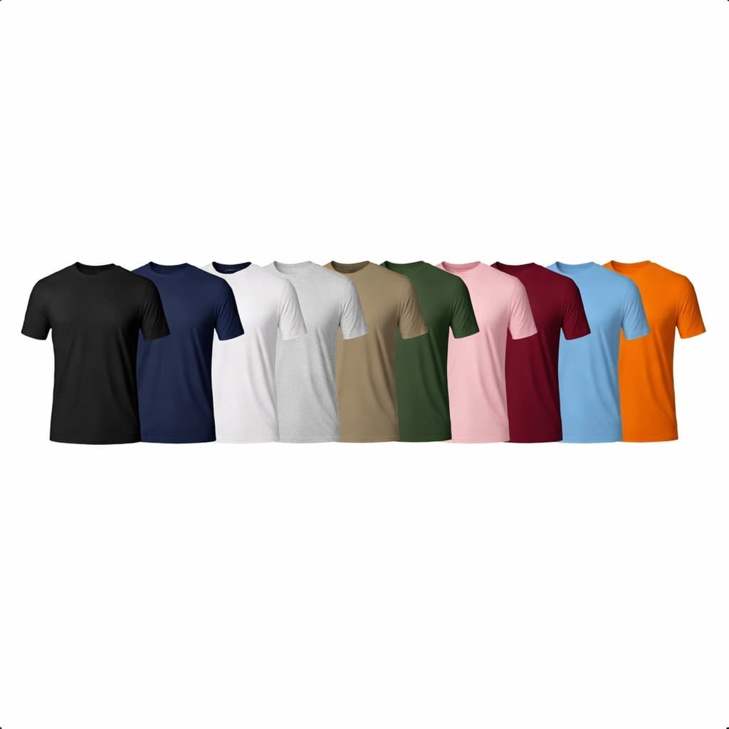 Kit 10 Camisetas Algodão Masculinas Leves Defeitos Básicas Lisas