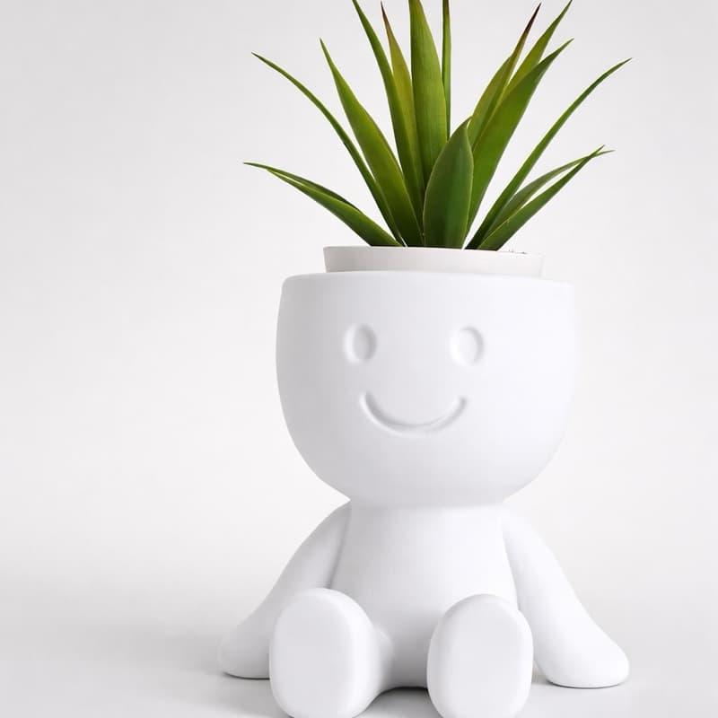 Vaso Boneco Decorativo para Suculentas | Vaso Criativo para Plantas | Vaso Moderno | Decoração para Casa e Escritório