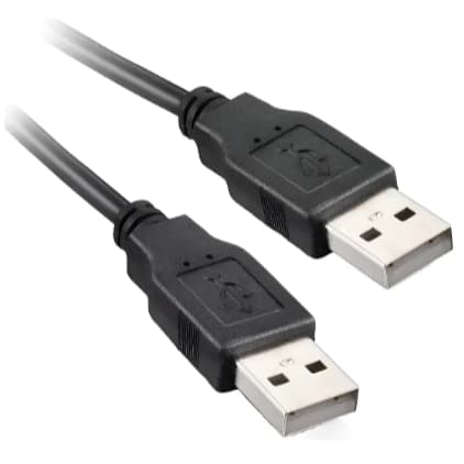 Cabo USB 2.0 Macho x Macho 1,5m Universal para PC Impressora Scanner Preto