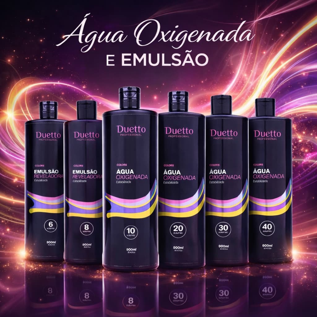 Aguá Oxigenada Duetto Professional 900ml Com Extrato De Mel