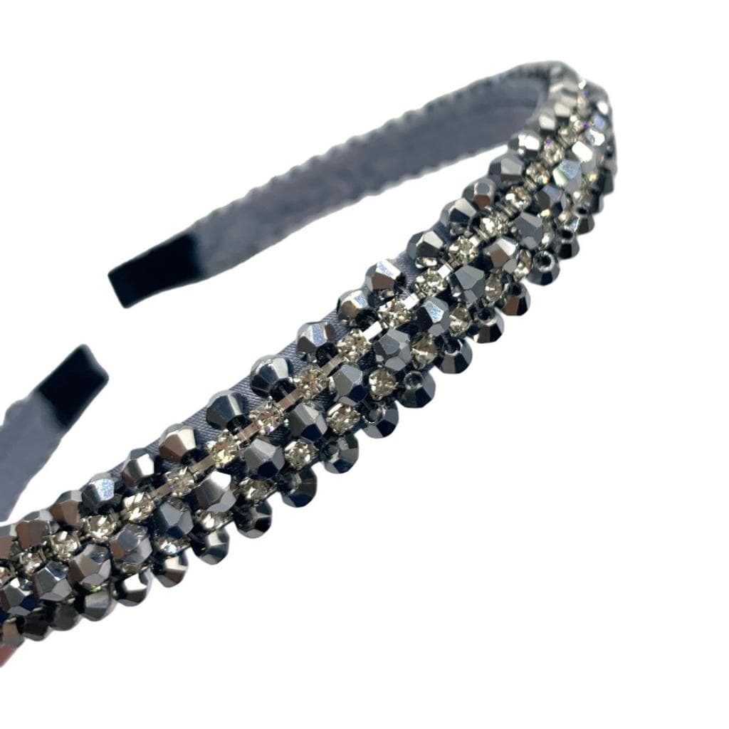 Tiara Cabelo Arco Brilhante Pedraria Cristal Strass
