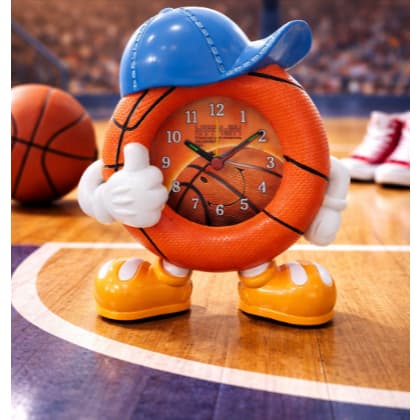 Relógio Despertador Infantil Bola de Basquete