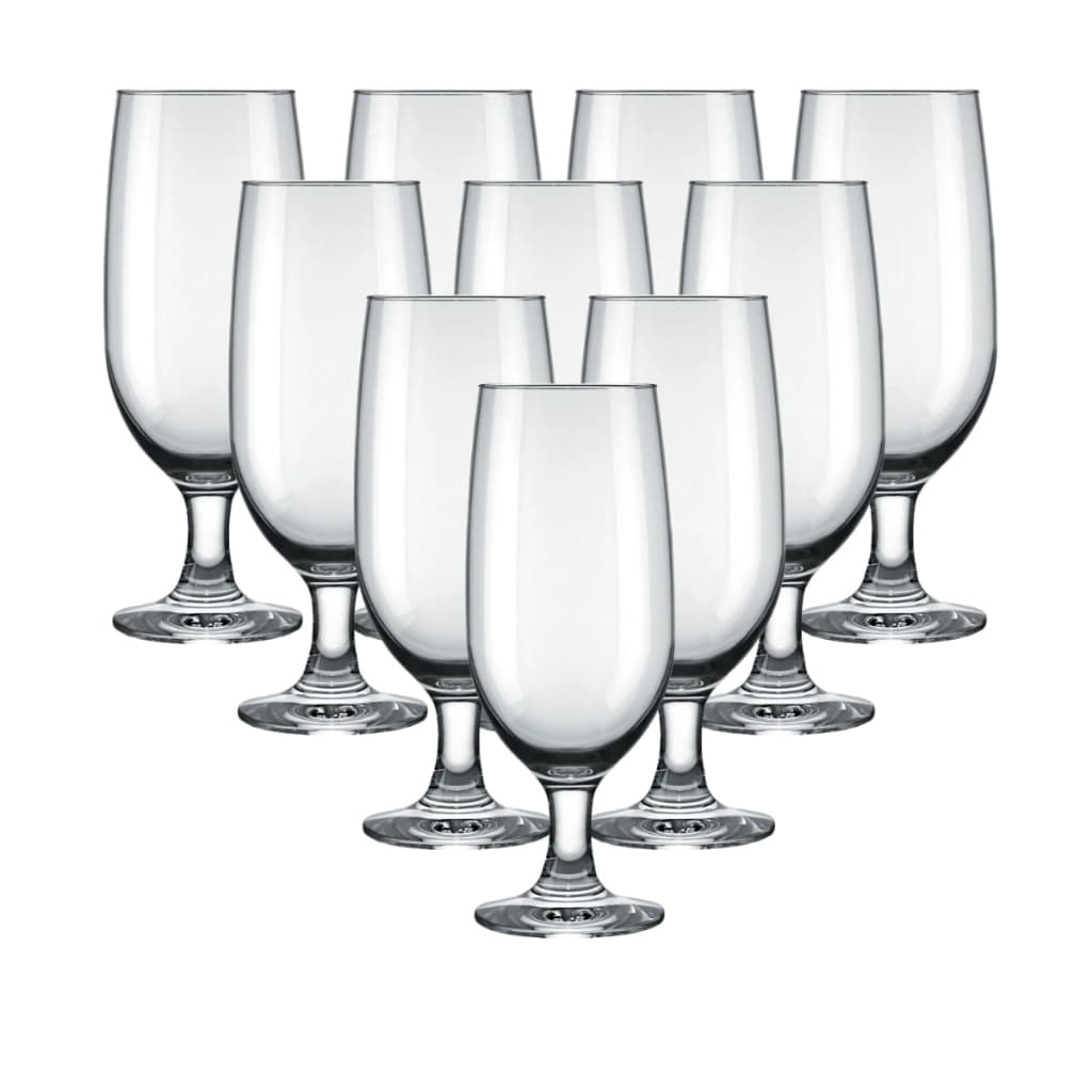 Jogo 10 Taças Pilsen 300ml Floripa Nadir Vidro Cerveja Artesanal