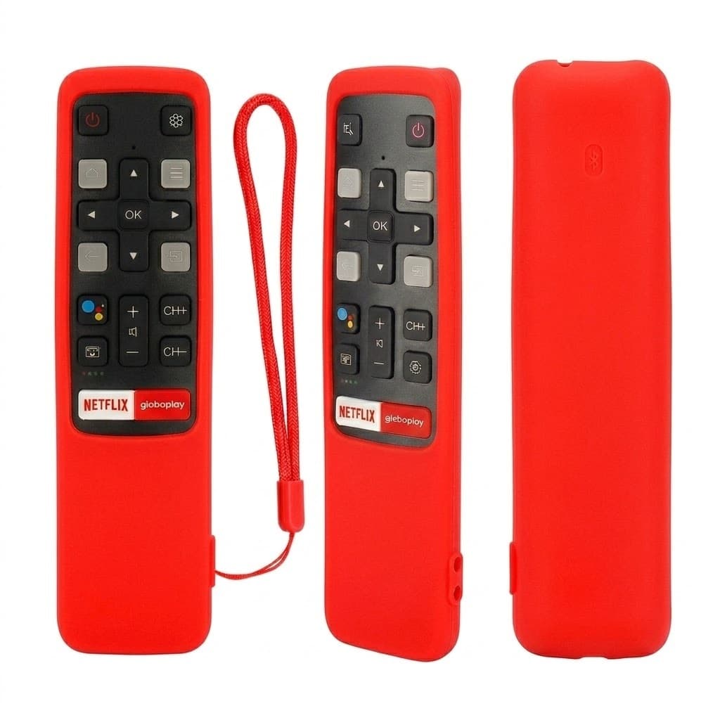 Capa de Silicone para Controle Remoto Tv TCL RC802V 4K LCD LED Universal à prova de quedas