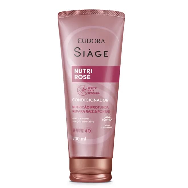 Condicionador Eudora Siáge Nutri Rosé Nutrição Profunda dos Fios 200ml
