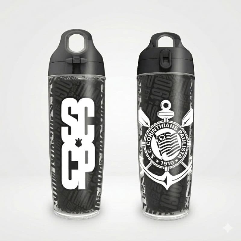 Corinthians licenciado Garrafas Squeze ,Caneca , copo para Bebe.