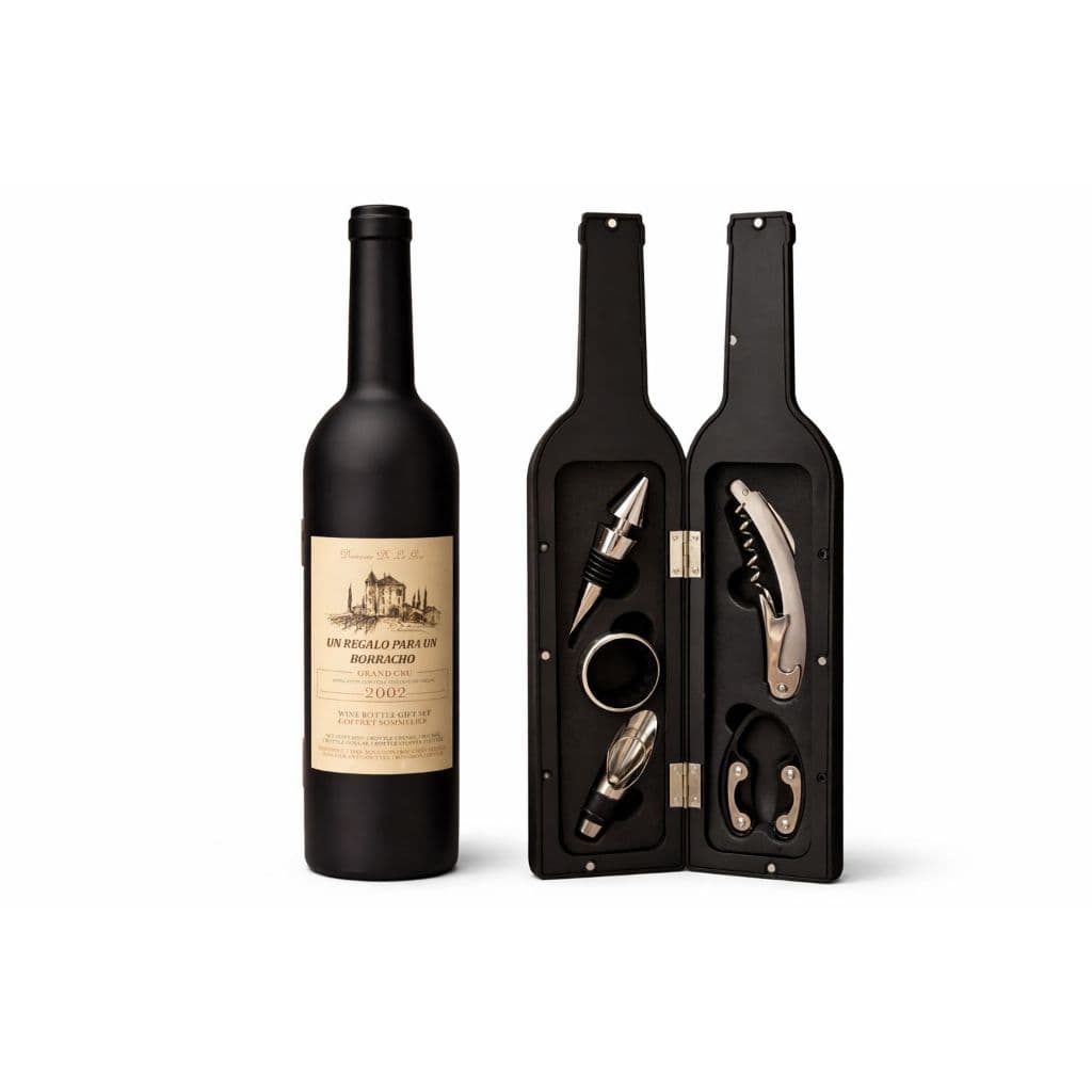 Kit Abridor de Vinho (5 uni) – Presente Perfeito para Amantes de Vinho
