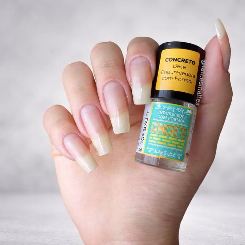 3 Bases Concreto Top Beauty Original Fortalecedor de unha