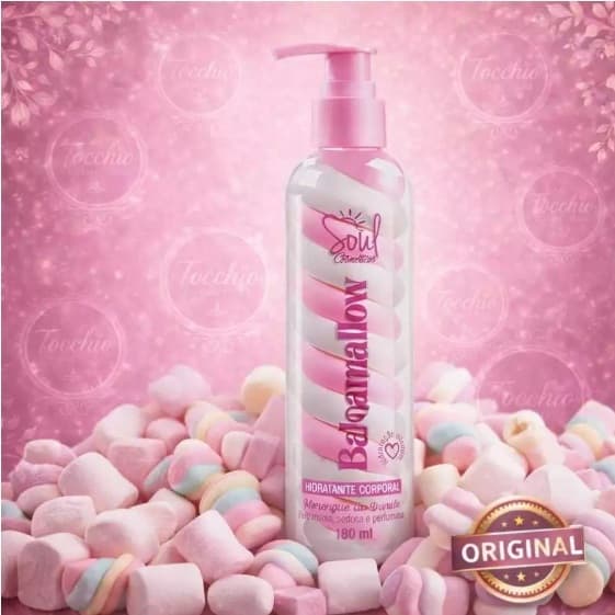 Babamallow Creme Hidratante Corporal Perfumado Marsmallow SOUL Cosméticos 180g - Merengue De Vanilla