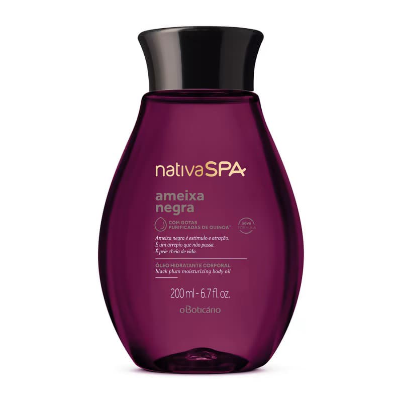 Óleo Hidratante Corporal Nativa SPA Ameixa Negra Nova Formula 200ml - 06/28