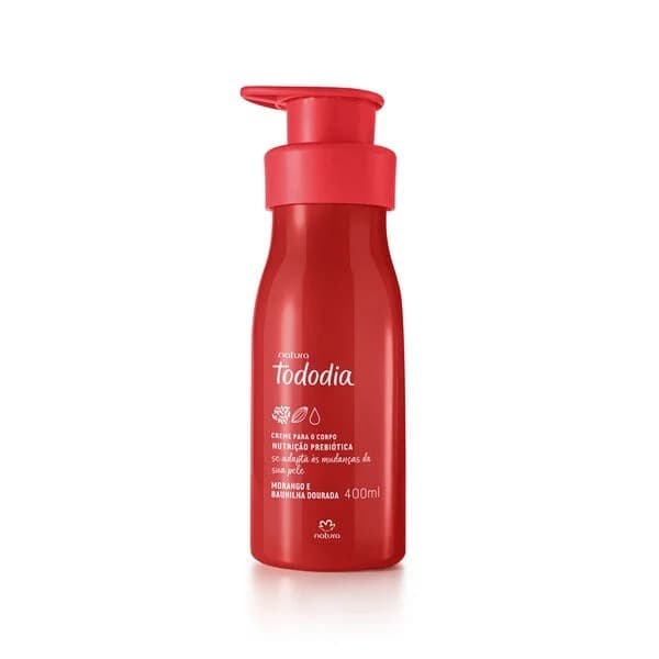 Creme Hidratante Corporal Natura Tododia Morango e Baunilha Dourada 400ml
