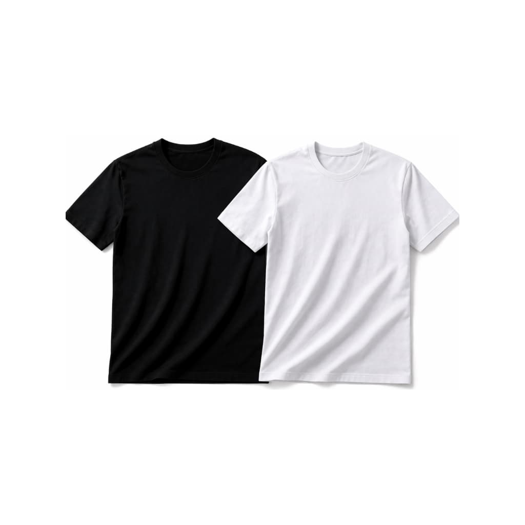 Kit 2 Camisetas Básicas Masculinas 100% Algodão