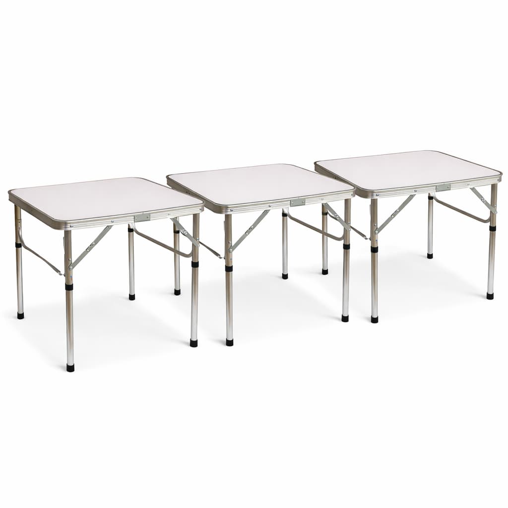 Kit 3 Mesa Dobrável Alumínio Portátil Camping