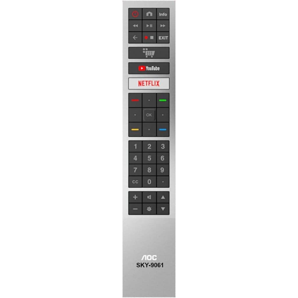 Controle Remoto Para TV LED AOC Smart 4K com Netflix / YouTube