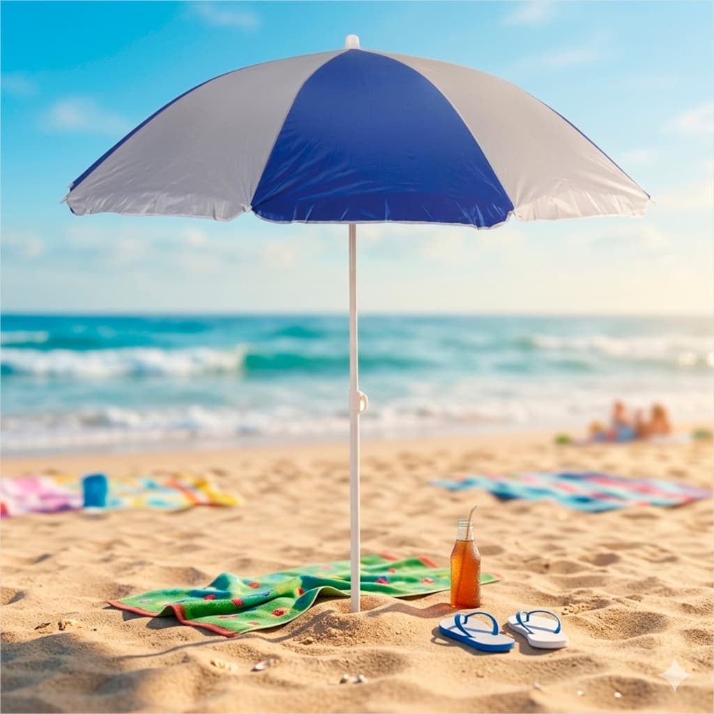 Guarda Sol Praia Gigante 1,80m Piscina E Pesca Proteção UV Mor