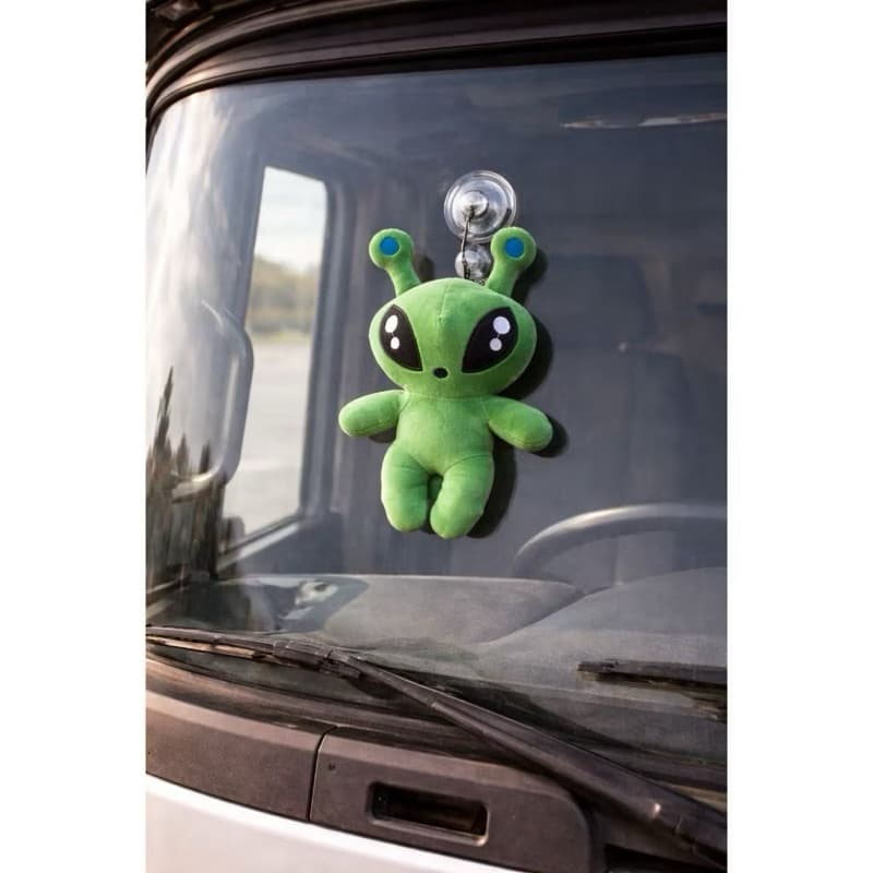 Alienígena Pelucia Rosa E Verde Toque Macio Para Decorar