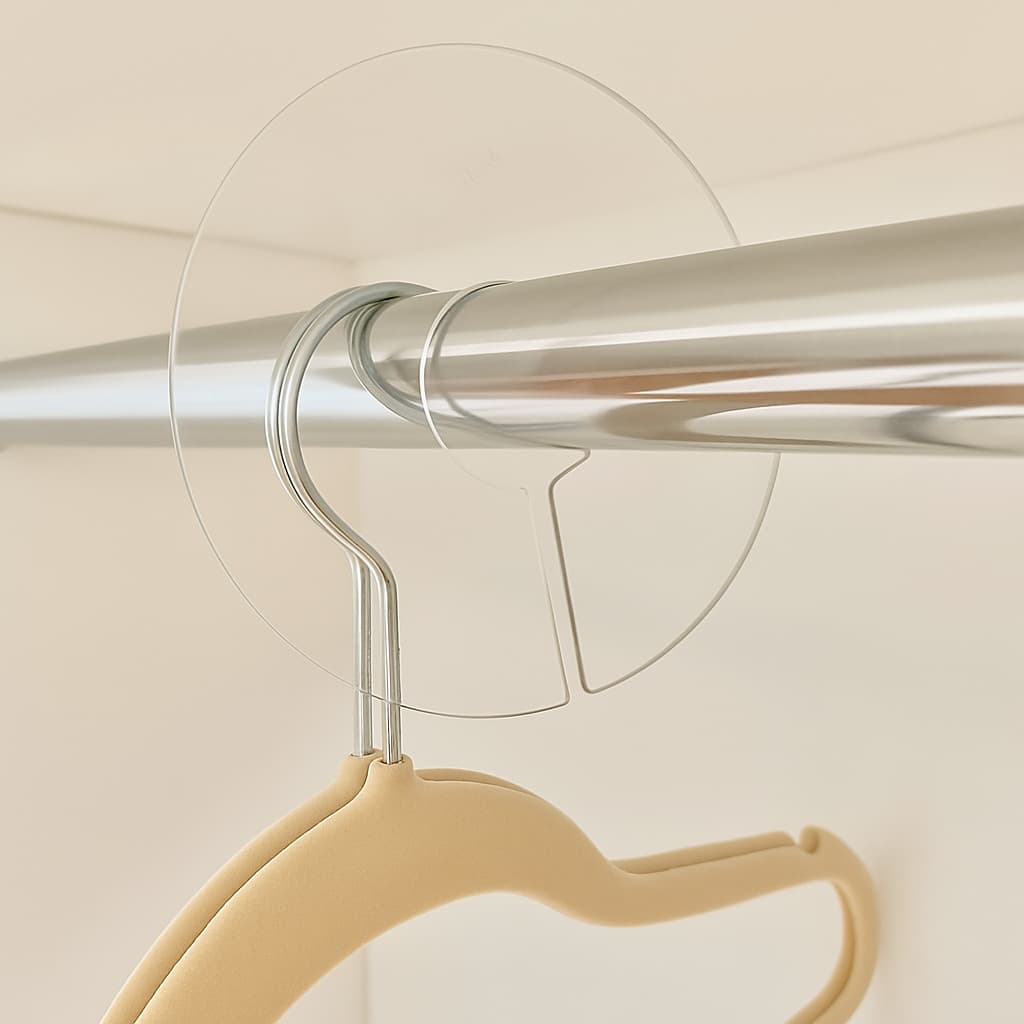 Kit 10 Divisor Separador Marcador de Cabide Arara Acrílico Redondo