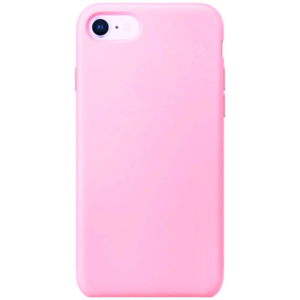 Capinha Rosa Claro Para Iphone 7, Iphone 8 Normal e Iphone SE 2020/2022 Fechada Nas Laterais Aveludada