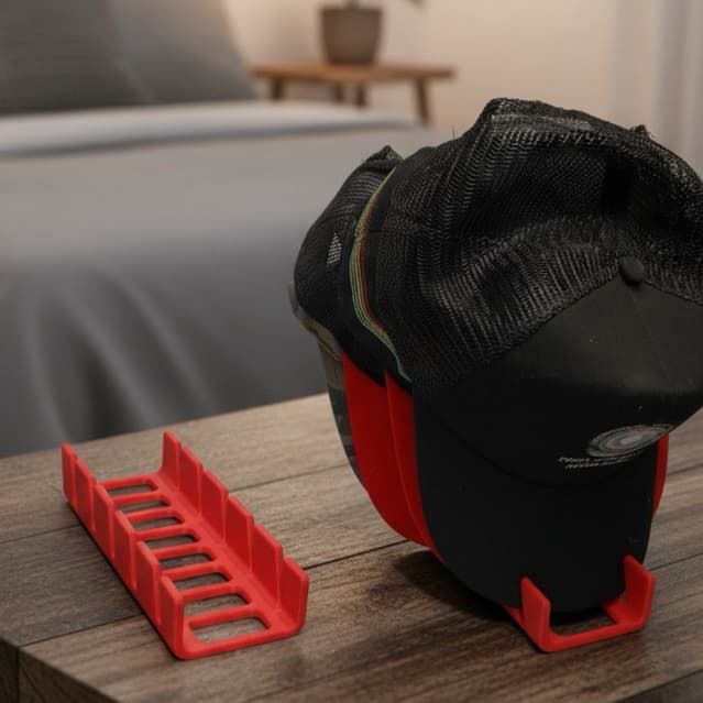 Suporte Organizador De Bonés Expositor De Mesa Para 5 ou 7 Bones
