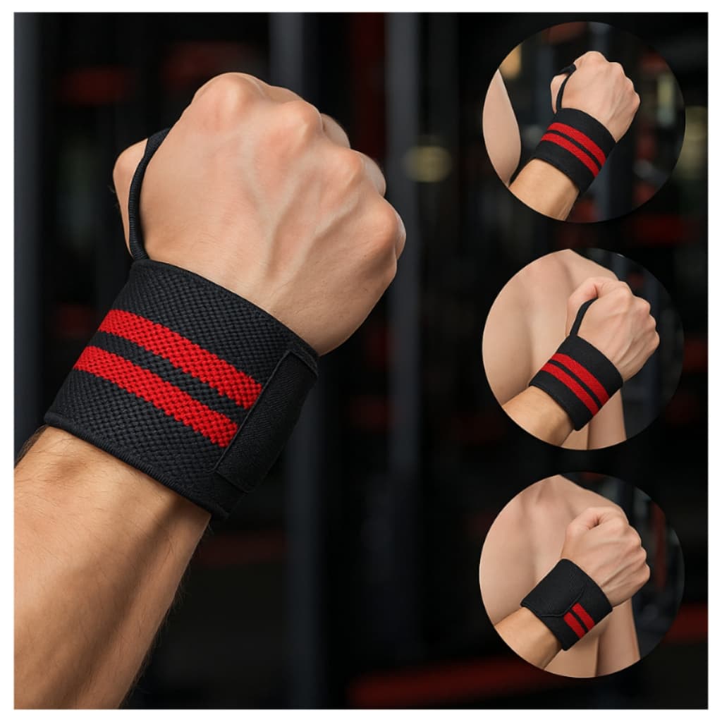 Munhequeira para Musculação com Velcro - Ajuste Perfeito e Durável