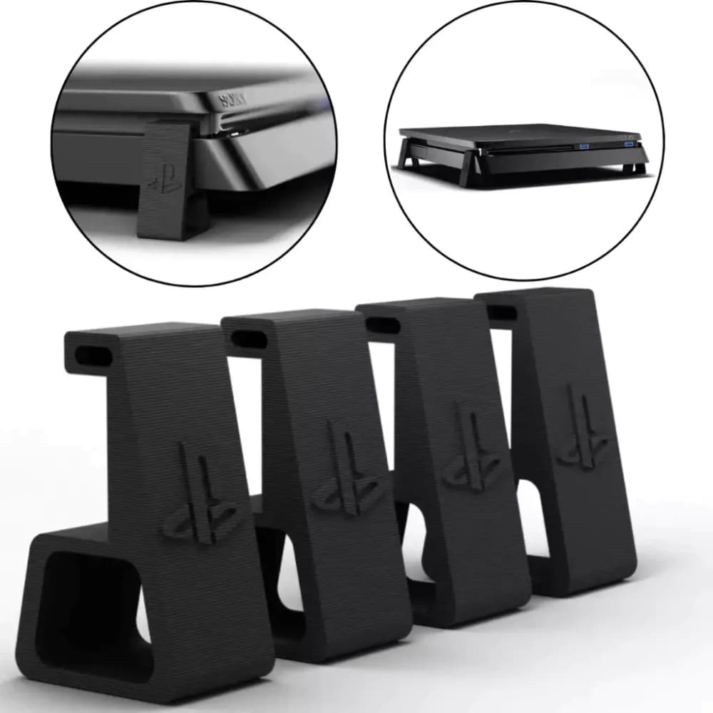 Kit de Suporte para Playstation PS4 FAT - 4 Pézinhos para ps4 FAT
