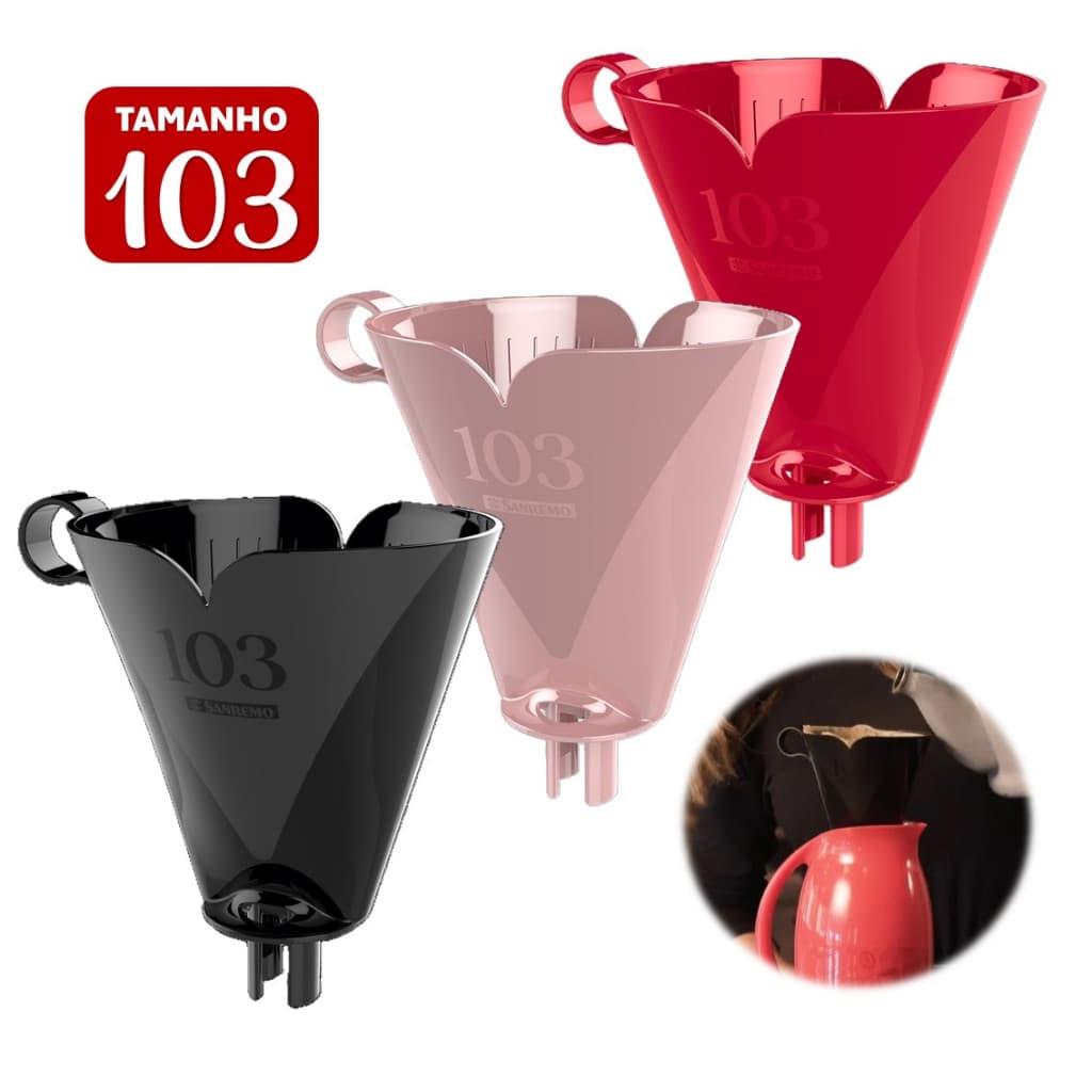 Suporte para Filtro Coador de Café Plastico Tamanho 103 Sanremo