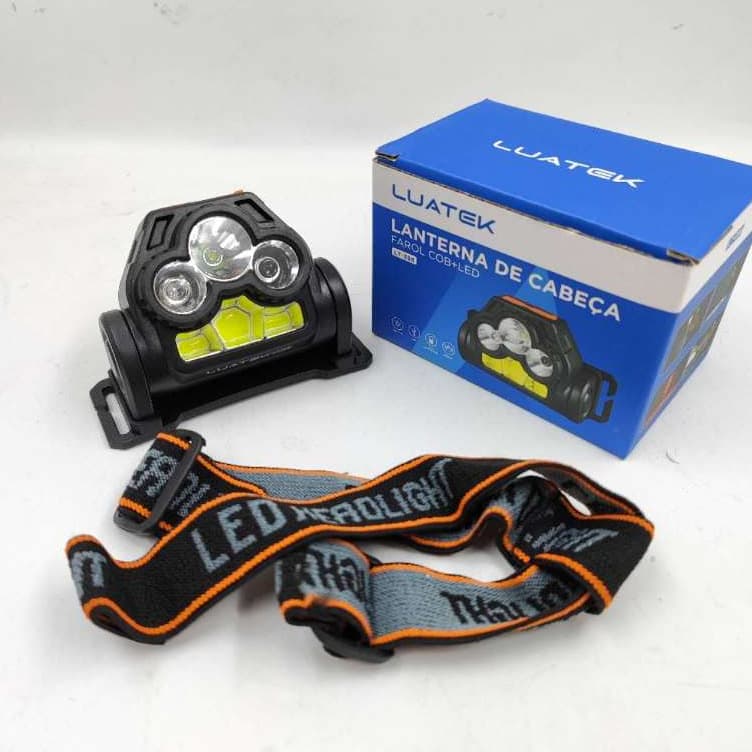Lanterna de Cabeça farol cob+led