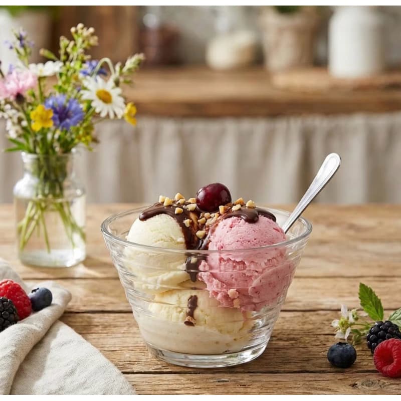 Kit 3 Taças de Sobremesa de Vidro 300ml – Ideal para Sorvete, Doces e Frutas | Elegante e Resistente