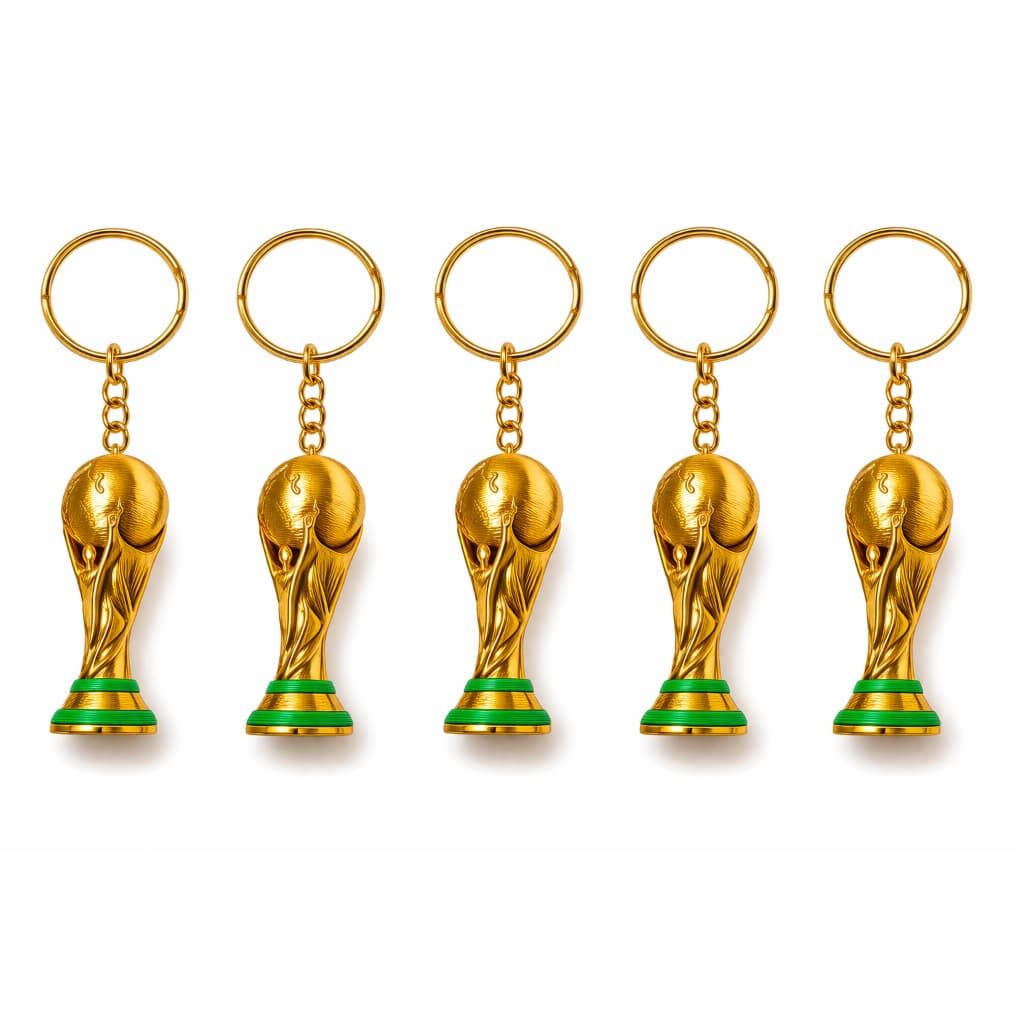 kit 3x Chaveiro  Copa Do  Mundo Fifa  2026 Chaveiro Troféu  Brasil Futebol Lembrancinha aniversario