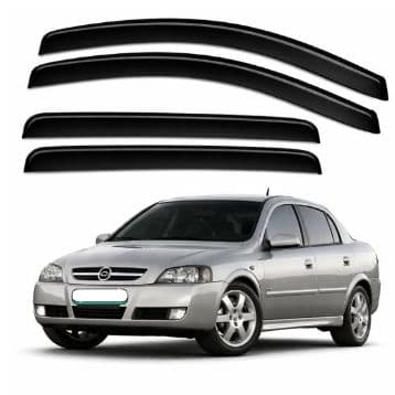 Calha Defletor de Chuva  Astra 2000 a 2013 4 Portas Acrílico Fumê Ecoflex