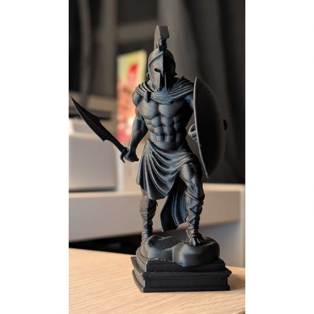 🛡️ ESCULTURA GUERREIRO ESPARTANO EM 3D: A FORÇA LENDÁRIA DE ESPARTA NO SEU AMBIENTE!