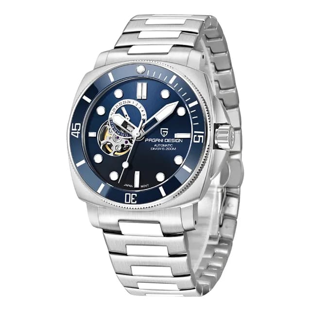 Relógio de Pulso Pagani Design Pd-1736 Automático Movimento Seiko NH39 Resistente à Água Pulseira De Aço .