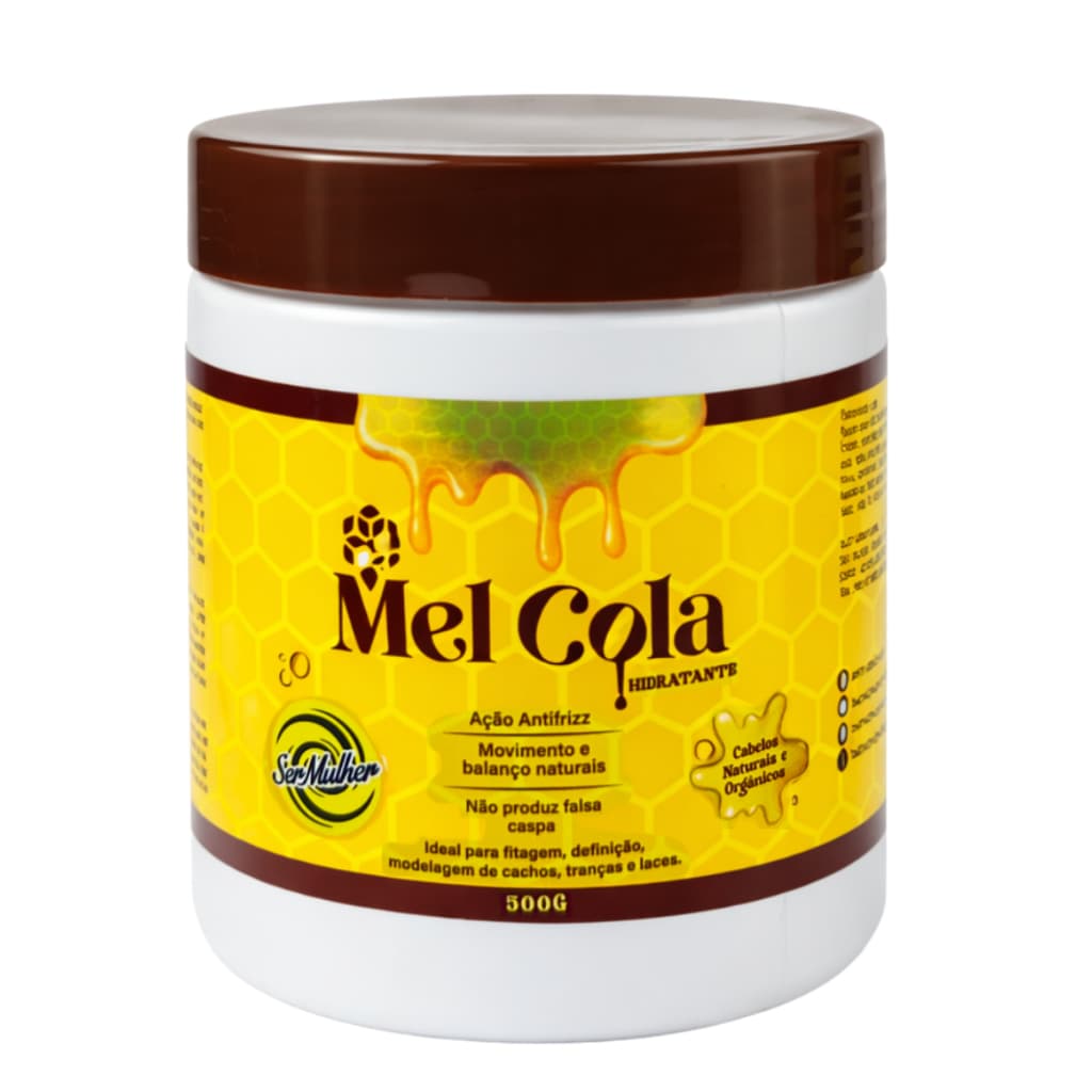 Mel Cola para Cachos Ser Mulher 500g - Hidratação Intensa e Fixação Prolongada