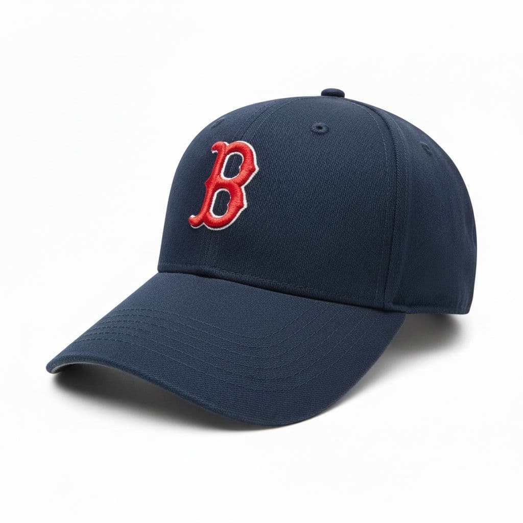 Boné Bordado B Modelo Beisebol Premium Boston Iniciar Nome Baseball Presente Varias Cores