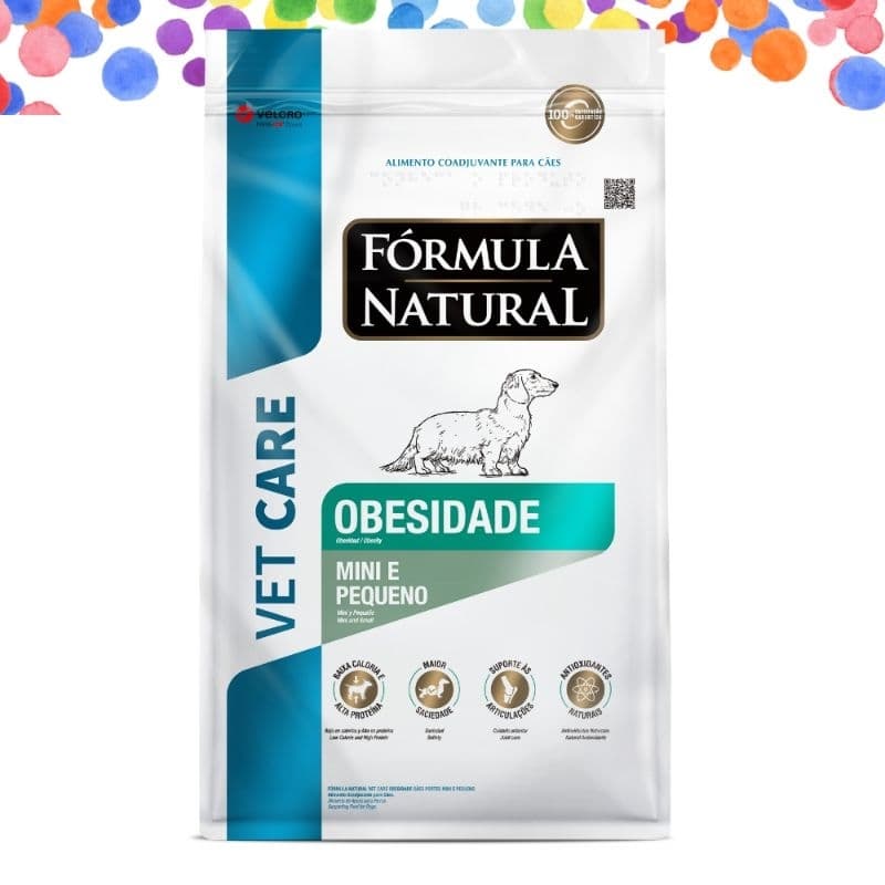 Fórmula Natural Vet Care Obesidade Cães Portes Mini e Pequeno 2kg