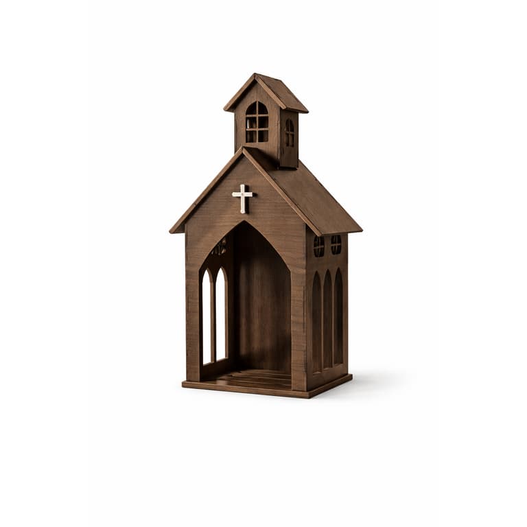 Oratório Capela Grande 31cm MDF Lindo Para Decorar Seu Lar 🙏